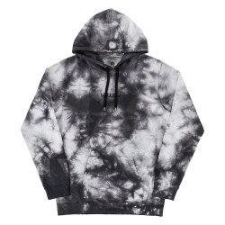 white and grey tie dye hoodie